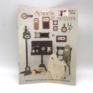 Vintage Cross Stitch Patterns, Spaniels and Setters by Stephanie Seabrook 1979